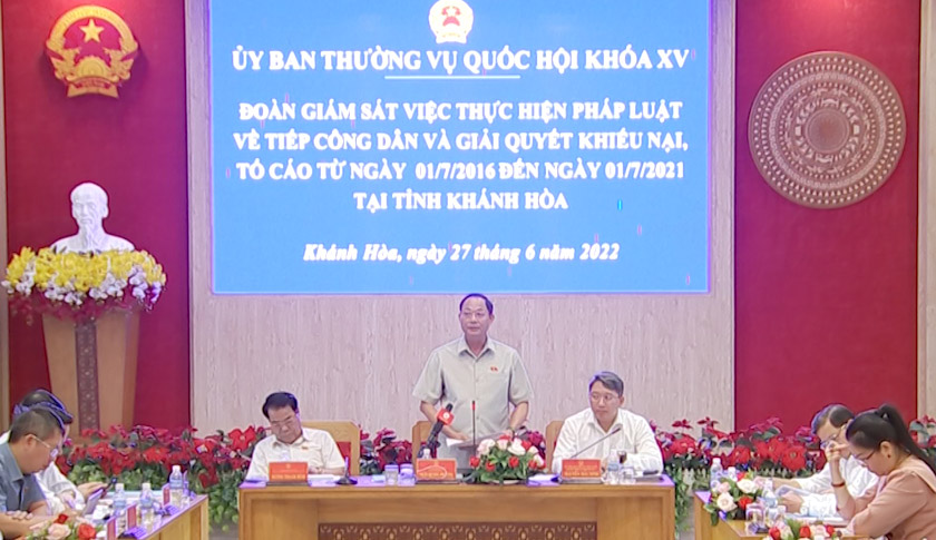 PHÓ CHỦ TỊCH QUỐC HỘI TRẦN QUANG PHƯƠNG: TĂNG CƯỜNG THANH TRA TRÁCH NHIỆM TIẾP CÔNG DÂN ĐỊNH KỲ CỦA NGƯỜI ĐỨNG ĐẦU